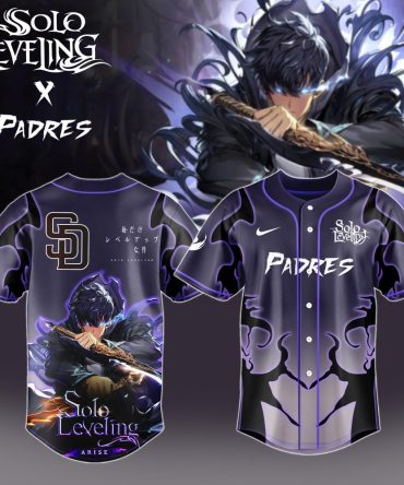 Solo Leveling X Padres Limited Edition Jersey – Anime-Inspired Baseball Apparel