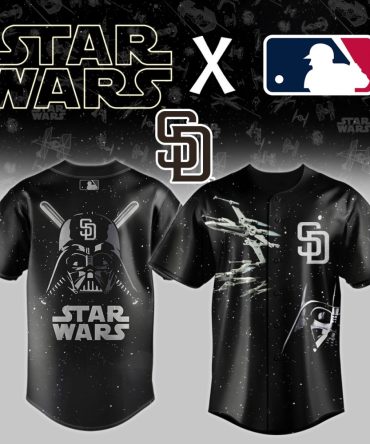 Star Wars X Mlb San Diego Padres Jersey – Limited Edition Darth Vader Design