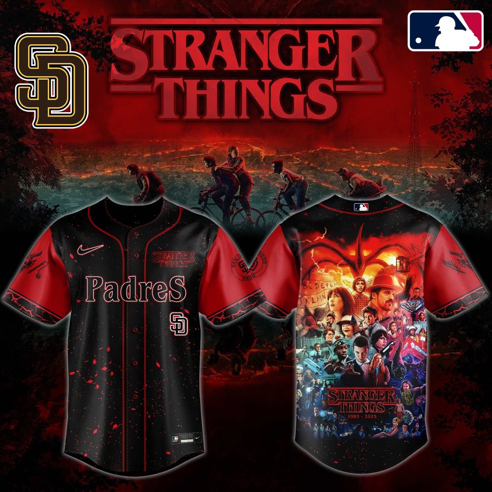 Stranger Things X Padres Mlb Jersey - Limited Edition Fan Gear