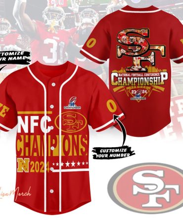 Customizable Nfc Champions Jersey - Personalize Name & Number - Celebrate 2024 Championship Win!