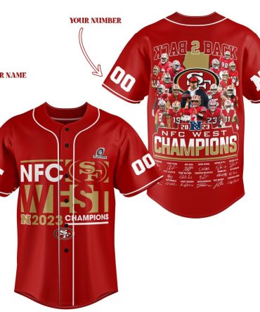 Custom Nfc West Champions Jersey 2023 - Personalized Name & Number, Back-To-Back Winners