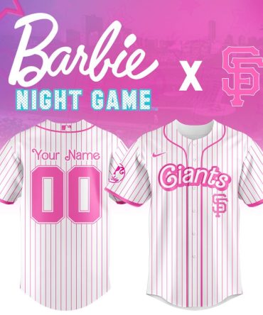Customize Your Own Barbie Night Game Giants Jersey - Perfect Gift!