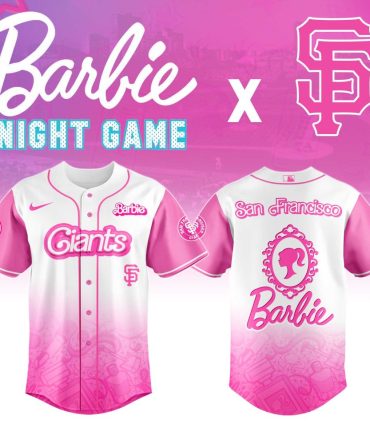 Limited Edition Barbie X Giants Pink Baseball Jersey – Stylish Fan Gear
