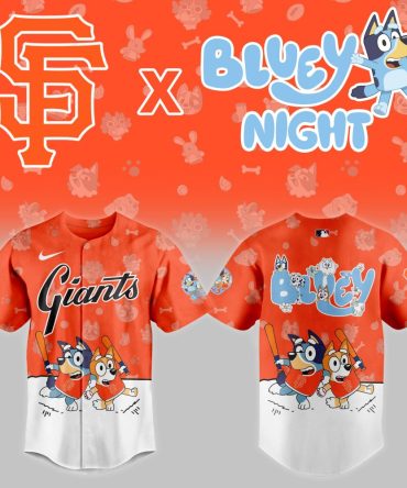 Exclusive Giants X Bluey Night Jersey - Limited Edition Kids' Baseball Shirt