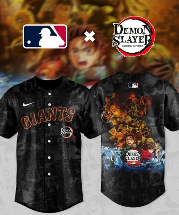 Limited Edition Giants X Demon Slayer Baseball Jersey – Anime Fans Must-Have!