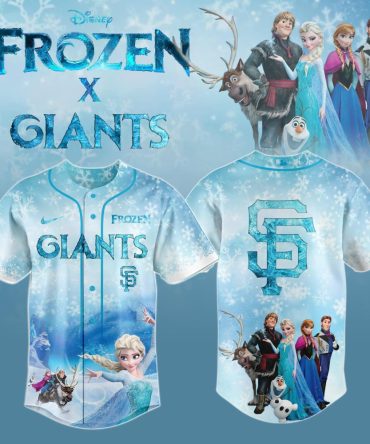 Disney Frozen X Giants Limited Edition Jersey - Magical Snowflake Design - Perfect For Fans!