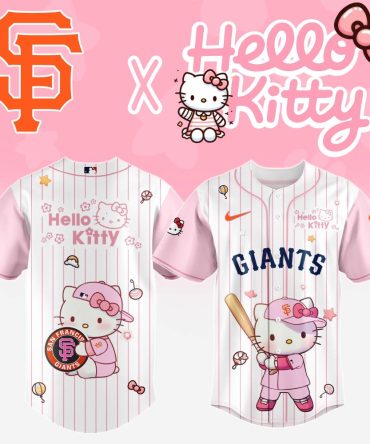 Limited Edition San Francisco Giants X Hello Kitty Baseball Jersey - Cute & Sporty!