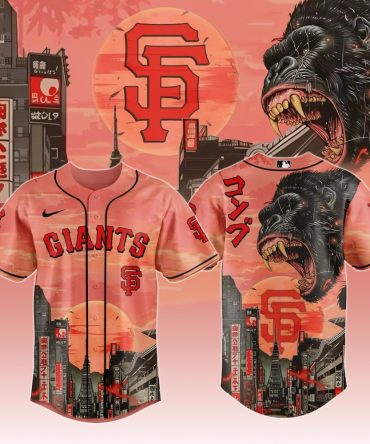 Limited Edition Giants Baseball Jersey – Roaring Design & Tokyo Skyline , Perfect Gift!