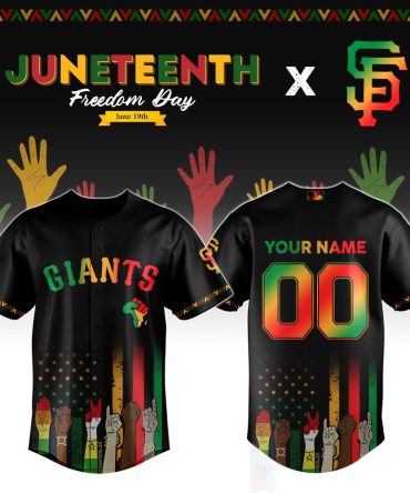 Custom Juneteenth Giants Jersey – Celebrate Freedom With Personalized Style!