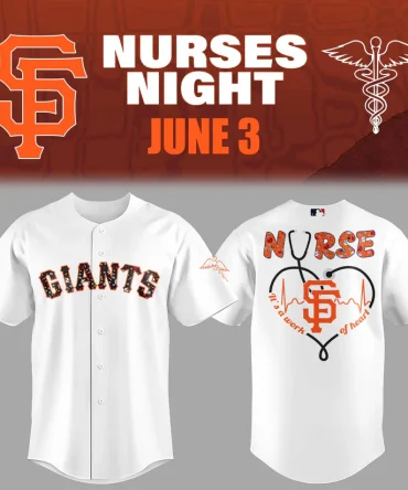 Celebrate Nurses Night With Limited Edition Giants Baseball Jersey – Perfect Gift For Healthcare Heroes!