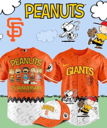 Limited Edition Peanuts 75Th Anniversary Giants Jersey Celebrate In Style!