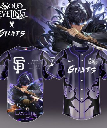 Exclusive Solo Leveling X Giants Baseball Jersey – Limited Edition Anime Apparel