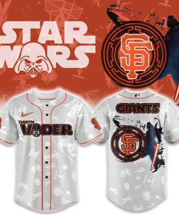 Limited Edition Star Wars X Giants Darth Vader Jersey - Unleash The Force In Style!