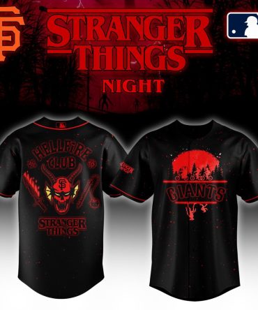 Exclusive Giants Stranger Things Night Jersey - Hellfire Club Edition