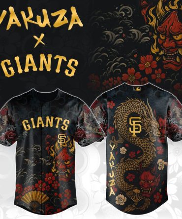 Limited Edition Yakuza X Giants Samurai Dragon Jersey – Bold, Stylish & Unique Design