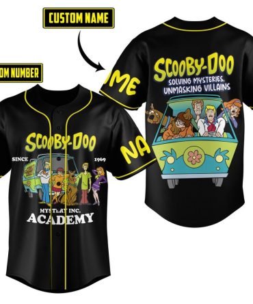 Custom Scooby-Doo Baseball Jersey - Personalize Name & Number - Solve Mysteries In Style!