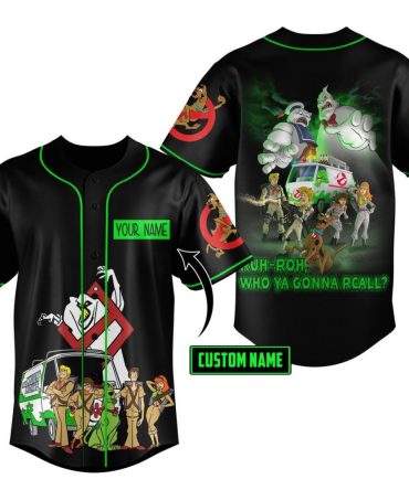 Custom Name Ghost Hunter Baseball Jersey - Scooby & Friends Themed Sports Shirt