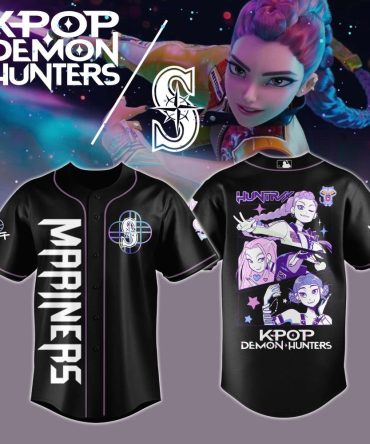 Mariners K-Pop Demon Hunters Baseball Jersey - Stylish Anime Fan Apparel For Enthusiasts