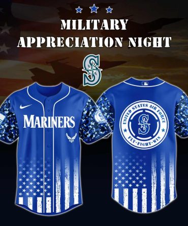 Limited Edition Mariners Military Appreciation Jersey - Honor & Style In Blue