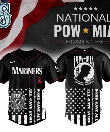 Patriotic Mariners Jersey - Honor Pow Mia Recognition Day , Limited Edition Baseball Shirt