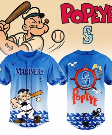 Limited Edition Popeye Mariners Baseball Jersey – Official Mlb Cartoon Fan Gear