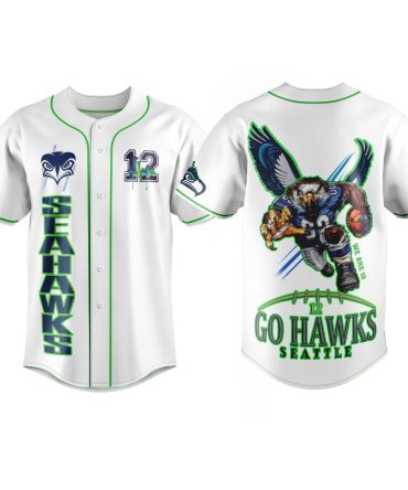 Seattle Hawks Fan Baseball Jersey – Bold Design, Perfect Gift For Seahawks Lovers