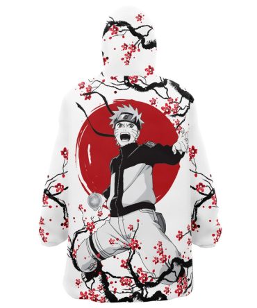 Shippuden Uzumaki Cherry Blossom Shippuden Hooded Blanket Hoodie