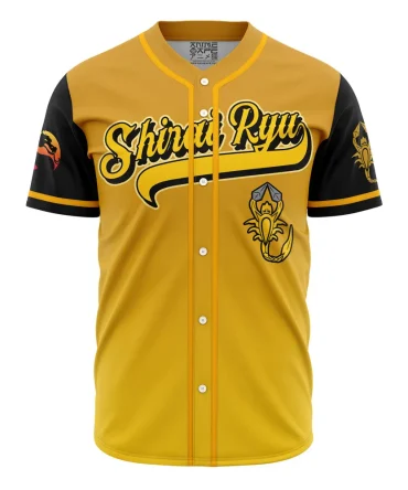 Anime-Inspired Yellow Baseball Jersey – Bold Design, Premium Quality
