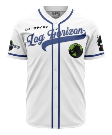 Log Horizon Anime Baseball Jersey – Stylish White Sportswear With Unique Design
