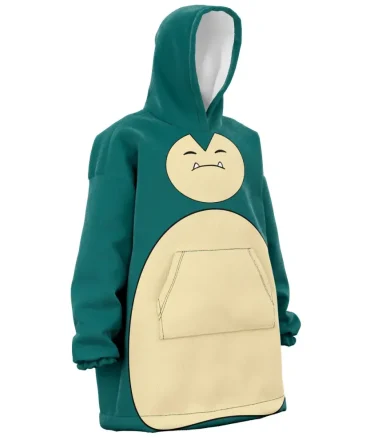 Snorlax Pokemon Hooded Blanket Hoodie