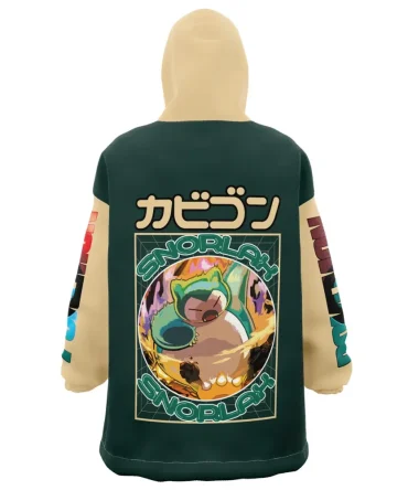 Snorlax Pokemon Hooded Blanket Hoodie