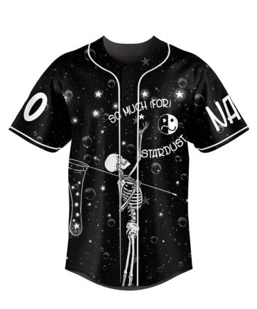 Unisex Cosmic Skeleton Baseball Jersey – Unique Stardust Design Shirt