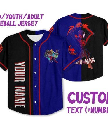 Custom Spider Hero Baseball Jersey For Kids/Youth/Adults - Personalized Name & Number