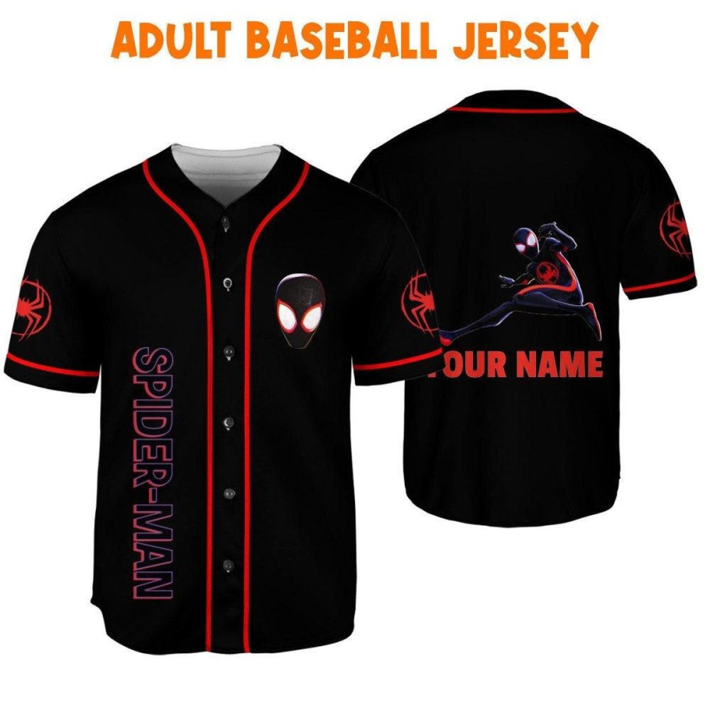 Custom Spider-Man Baseball Jersey - Kid/Youth/Adult Sizes - Personalized Design - Image 7