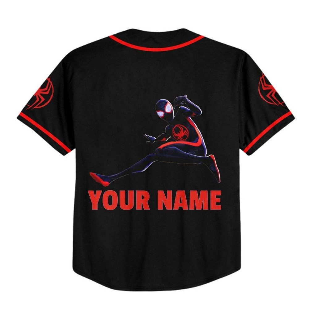 Custom Spider-Man Baseball Jersey - Kid/Youth/Adult Sizes - Personalized Design - Image 4