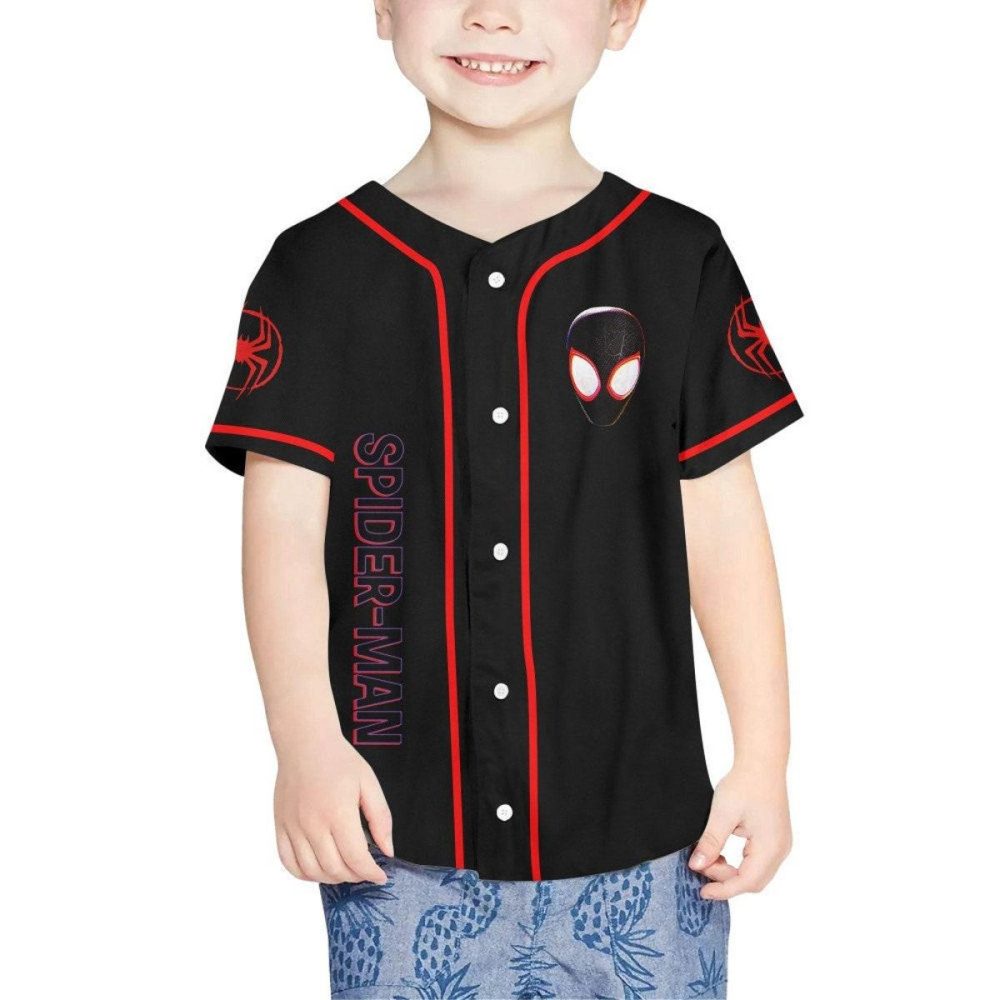 Custom Spider-Man Baseball Jersey - Kid/Youth/Adult Sizes - Personalized Design - Image 5