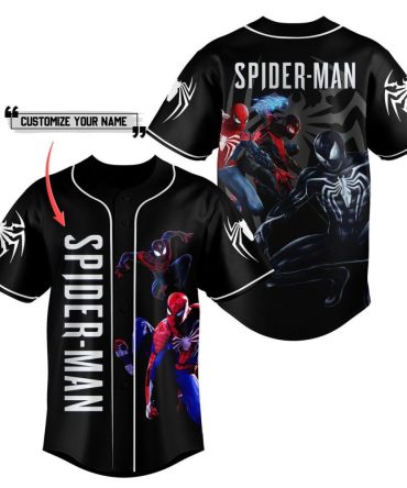 Customizable Spider-Man Baseball Jersey - Unique Superhero Gift For Fans