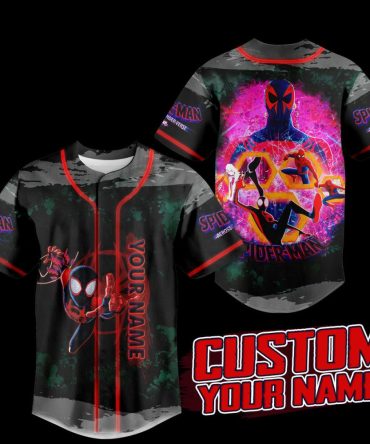 Custom Spider-Man Jersey - Personalized Name , Unique Gift For Fans