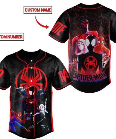 Custom Spider-Man Baseball Jersey – Personalize With Your Name & Number!