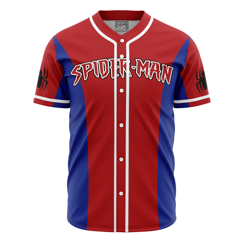 Custom Spider-Man Baseball Jersey – Personalized Name & Number – Red/Blue Fan Gear - Image 2
