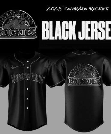 2025 Colorado Rockies Black Jersey - Official Mlb Fan Gear For Ultimate Support