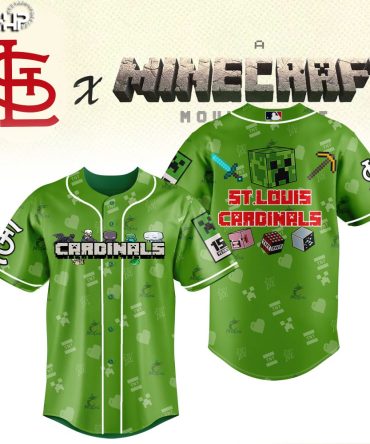 St. Louis Cardinals X Minecraft Jersey - Limited Edition Gamer Gear!