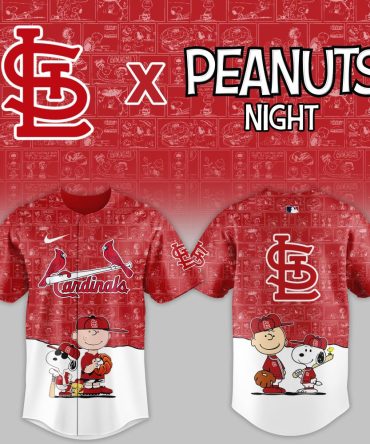 Exclusive St. Louis Cardinals X Peanuts Night Jersey – Celebrate In Style With Charlie Brown & Snoopy!