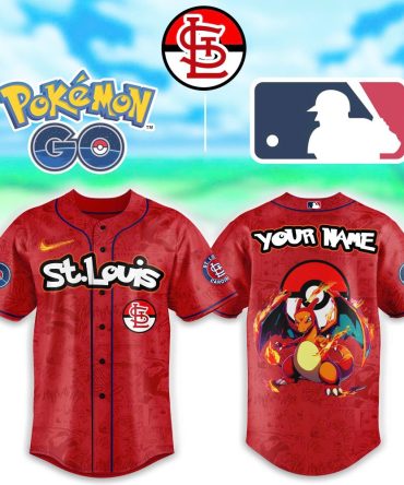 Custom St. Louis Baseball Jersey - Pokémon Design, Add Your Name, Perfect Gift!