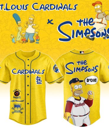 Exclusive St. Louis Cardinals X The Simpsons Yellow Jersey - Limited Edition Fan Gear!