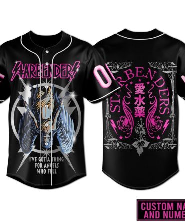 Custom Starbenders Jersey - Personalized Name & Number, Striking Angel Design, Unique Gift