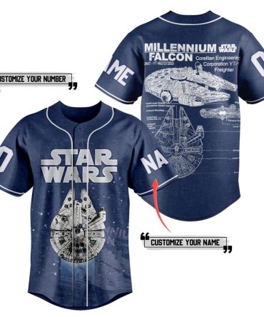 Personalized Star Wars Millennium Falcon Jersey - Customize Name & Number