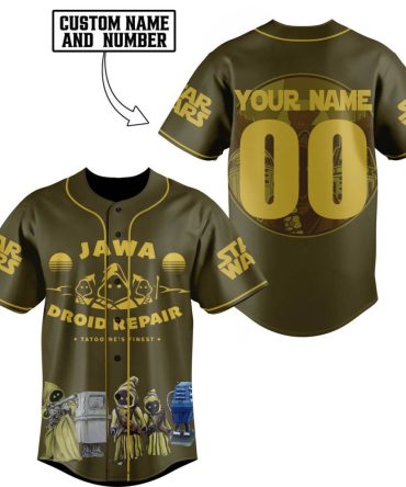 Custom Star Wars Jawa Droid Repair Jersey - Personalize Your Name & Number - Perfect For Fans!