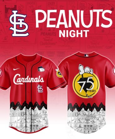 Limited Edition Cardinals X Peanuts 75Th Anniversary Jersey – Celebrate In Style!