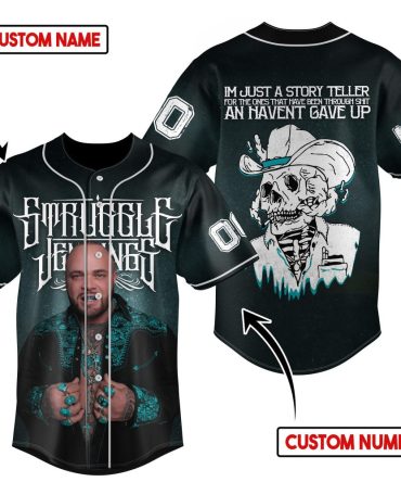 Custom Struggle Jennings Jersey - Unique Graphic Tee With Personal Name & Number